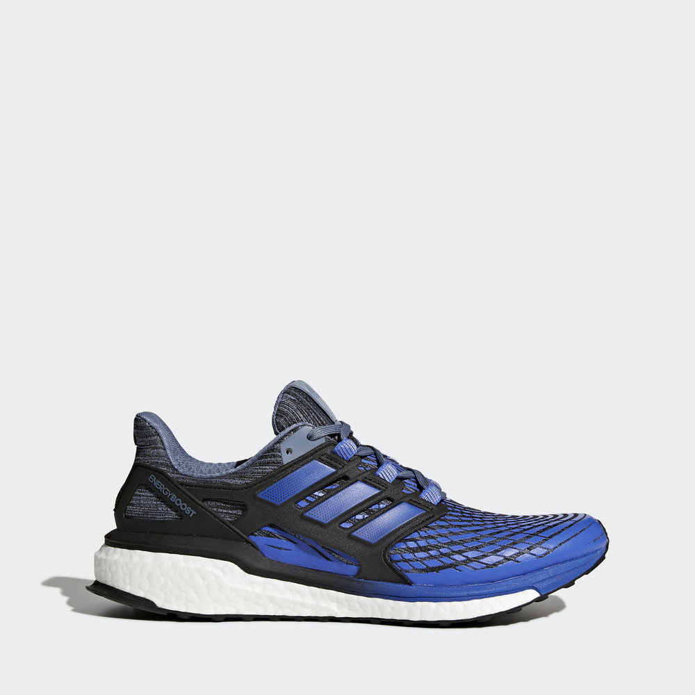 Adidas Energy Boost - παπουτσια για τρεξιμο ανδρικα - Γκρι/Μπλε/Μαυρα,Μέγεθος: EU 36 – 54 2/3 (318GM